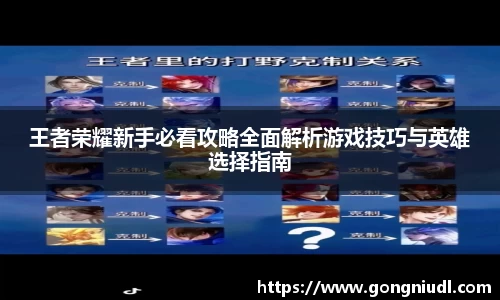 王者荣耀新手必看攻略全面解析游戏技巧与英雄选择指南